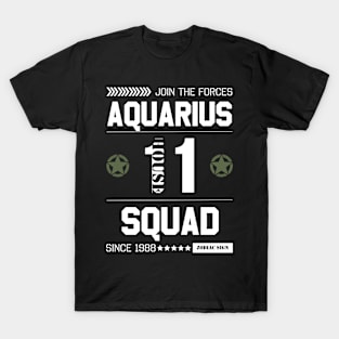 Zodiac Majesty Aquarius Squad White T-Shirt